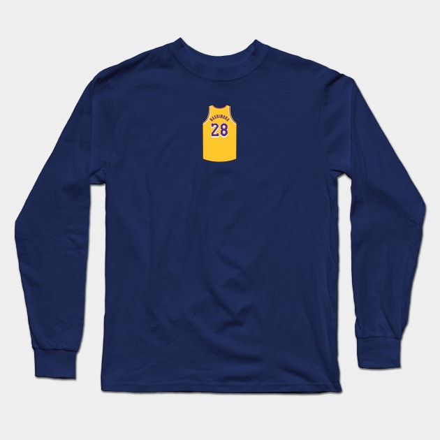 Rui Hachimura Jersey Gold Qiangy Long Sleeve T-Shirt by qiangdade